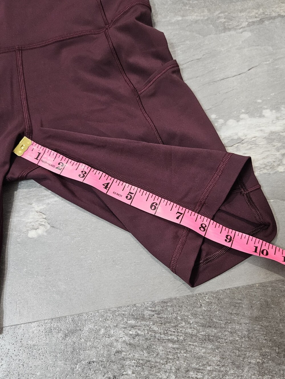 Lululemon Fast And Free Short 8" *Non-Reflective. Cassis (Burgundy). Size 4. - Picture 10 of 10